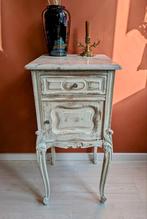 Brocante Kastje Marmeren Blad Shabby chic, Antiek en Kunst, Ophalen