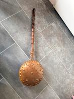 Antieke Koperen Bedpan met Houten Handvat, Antiek en Kunst, Antiek | Koper en Brons, Ophalen, Koper