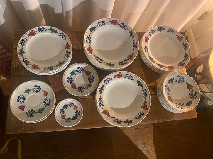 Boerenbont royal boch serviesgoed, Huis en Inrichting, Keuken | Servies, Bord(en), Boerenbont, Aardewerk, Ophalen
