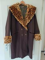 Vintage Jas met Luipaardprint, Ophalen of Verzenden, Gedragen, Maat 42/44 (L), Bruin
