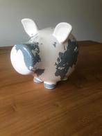 Spaarpot varken met wereldkaart, Verzamelen, Spaarpotten, Ophalen of Verzenden, Zo goed als nieuw, Steen, Aardewerk of Keramiek