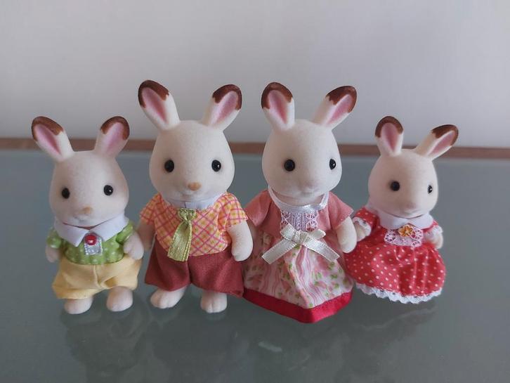Sylvanian Families Konijnen Familie, Kinderen en Baby's, Speelgoed | Poppen, Zo goed als nieuw, Overige typen, Ophalen of Verzenden
