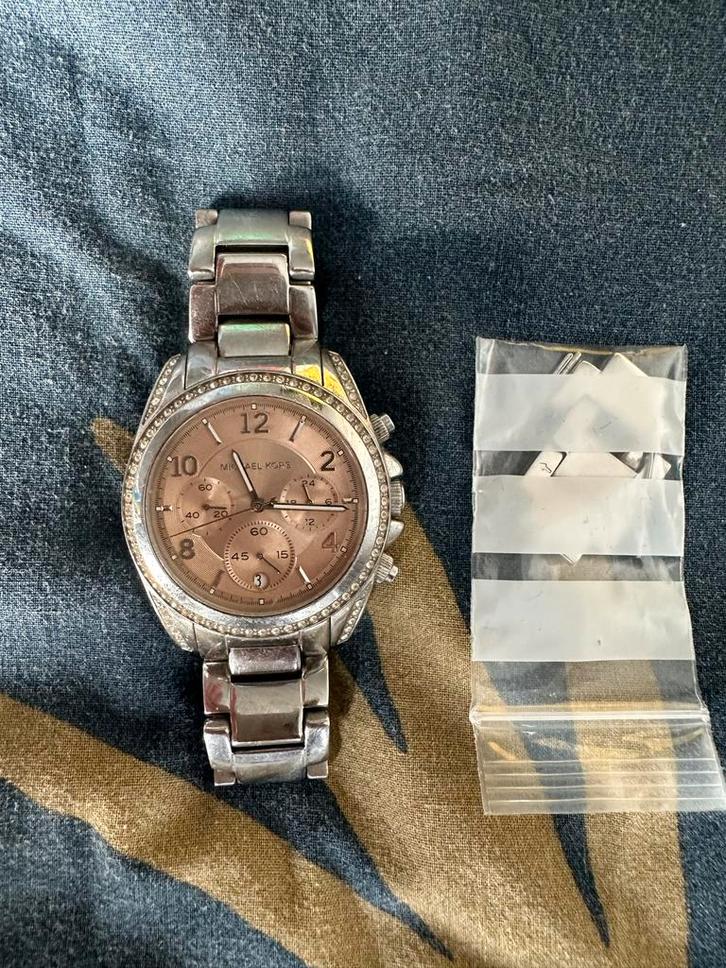Michael Kors Dameshorloge, Sieraden, Tassen en Uiterlijk, Horloges | Heren, Gebruikt, Polshorloge, Overige merken, Staal, Ophalen of Verzenden