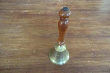 antieke bel / schoolbel / tafelbel / handbel -koper of brons beschikbaar voor biedingen