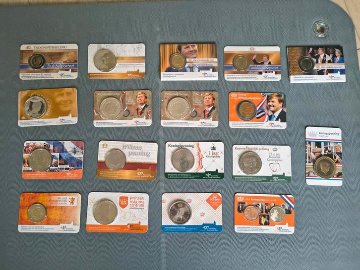 18 penning munten koningshuis Willem Alexander BU UNC, Postzegels en Munten, Munten | Nederland, Euro's, Koningin Beatrix, Ophalen of Verzenden