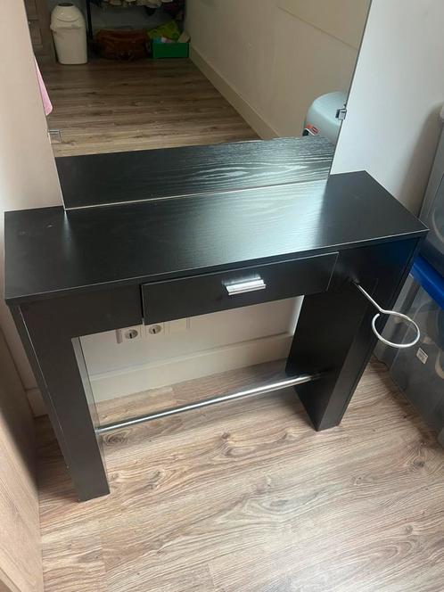 Kappers spiegel., Huis en Inrichting, Tafels | Kaptafels, Zo goed als nieuw, Minder dan 100 cm, 50 tot 100 cm, Hout, Ophalen