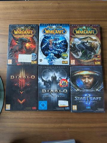 Blizzard Games WoW - Starcraft - Diablo beschikbaar voor biedingen