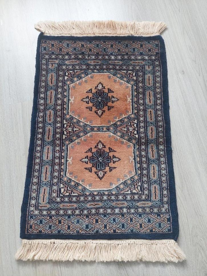 Vintage perzisch kleed blauw, Antiek en Kunst, Antiek | Kleden en Textiel, Ophalen