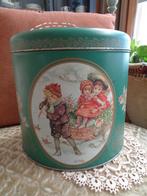 Brocant Nostalgisch Groot Kerst Blik / Trommel ** Mimosa **, Ophalen of Verzenden