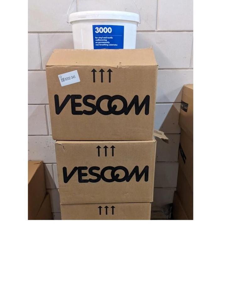 9x Emmer Wandbekledingslijm Vescom 3000 – 10 kg NIEUW!, Doe-het-zelf en Verbouw, Gereedschap | Handgereedschap, Nieuw, Ophalen
