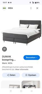 Ikea Dunvik boxspring 160x200, Huis en Inrichting, Ophalen, Tweepersoons, 200 cm, 160 cm