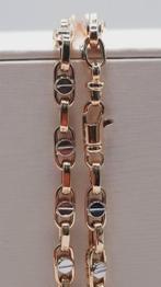 gouden heren ketting 14kt fantasie, Sieraden, Tassen en Uiterlijk, Kettingen, Www.bredajuwelier.nl, Nieuw, Ophalen of Verzenden