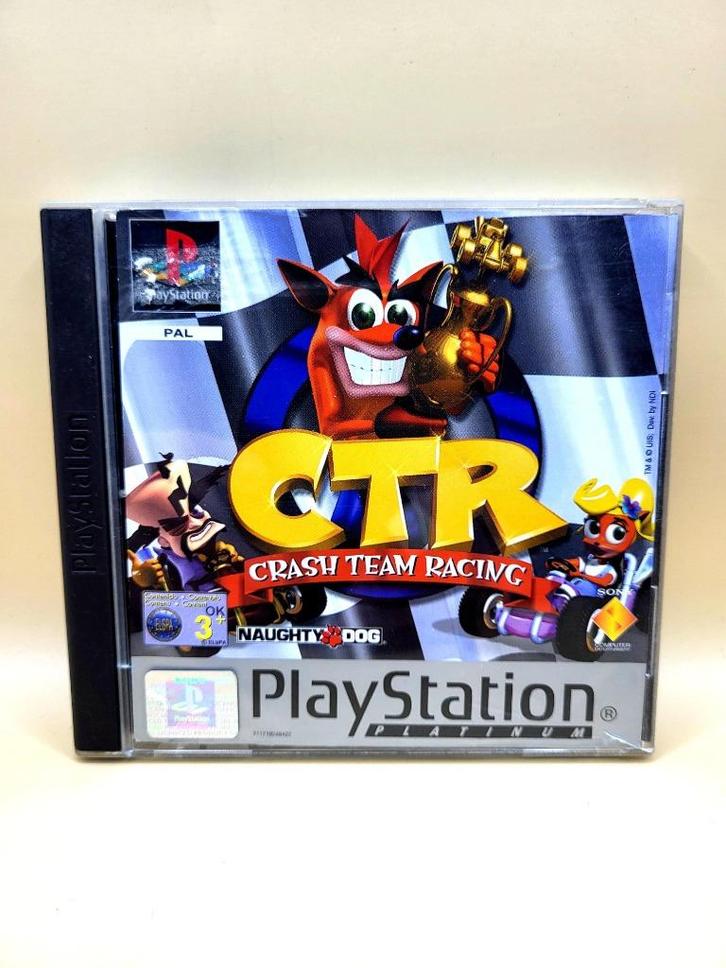 CTR: Crash Team Racing (Platinum) - PS1, Spelcomputers en Games, Games | Sony PlayStation 1, Zo goed als nieuw, Racen en Vliegen