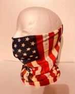 Hals/hoofd, Tactical Wrap, usa vlag, biker, rocker,man,vrouw, Hals/hoofd - Tactical Wrap met usa vlag, Nieuw zonder kaartje, Dames