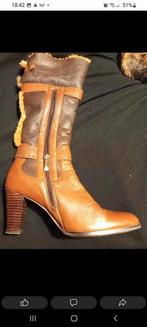 Laarzen echt bond en leer. Schapenvacht. Winter., Hoge laarzen, Bruin, Nieuw, Ophalen of Verzenden