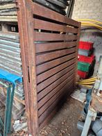 dubbele draaipoort met lamellen,onbehandeld, Ophalen, Nieuw, 150 tot 200 cm, Hout