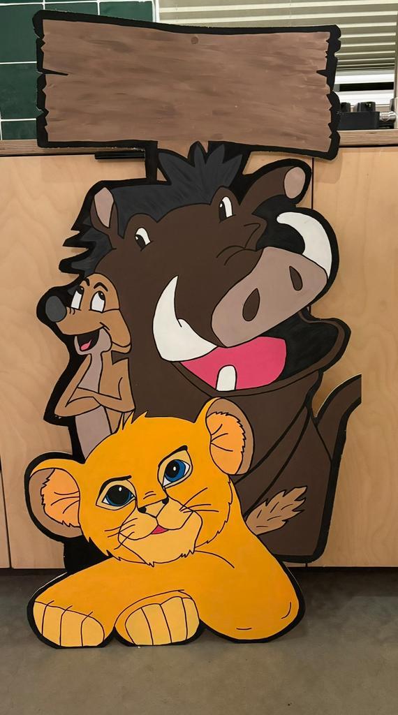 Te huur: Geboortebord Lion King, Kinderen en Baby's, Kinderkamer | Inrichting en Decoratie, Gebruikt, Overige typen, Ophalen