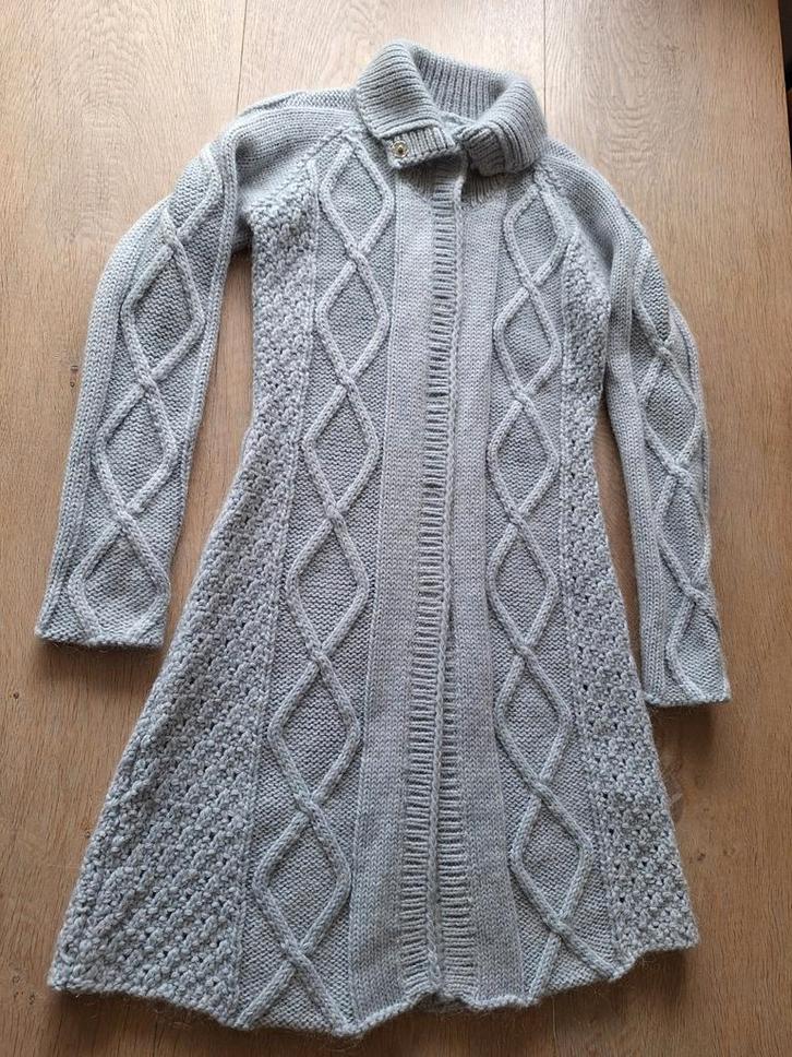 Lange vest Kyra & Ko maat S, Kleding | Dames, Truien en Vesten, Zo goed als nieuw, Maat 36 (S), Grijs, Ophalen of Verzenden