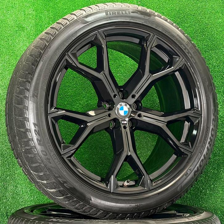 Originele 21 inch BMW 741M velgen winterbanden X5 X6 g05 g06, Auto-onderdelen, Banden en Velgen, Banden en Velgen, Winterbanden