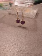 Handgemaakte Klaver Oorbellen, Overige materialen, Hangers, Verzenden, Paars