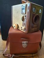 Kodak Brownie SIX-20 Model F Camera met Tas, Audio, Tv en Foto, Fotocamera's Analoog, Ophalen of Verzenden, Gebruikt, Compact