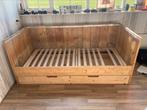 Mooi houten bed, Huis en Inrichting, Slaapkamer | Bedden, Ophalen, Tweepersoons, Zo goed als nieuw, 200 cm