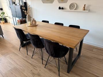 Eikenhouten Eettafel 200x100cm beschikbaar voor biedingen
