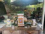 2 kleine vintage keramieken Olifanten-plantentafels ‘70, Ophalen, Zo goed als nieuw, Dier