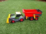 Tractor met shovel en kiep-aanhanger, Ophalen, Zo goed als nieuw