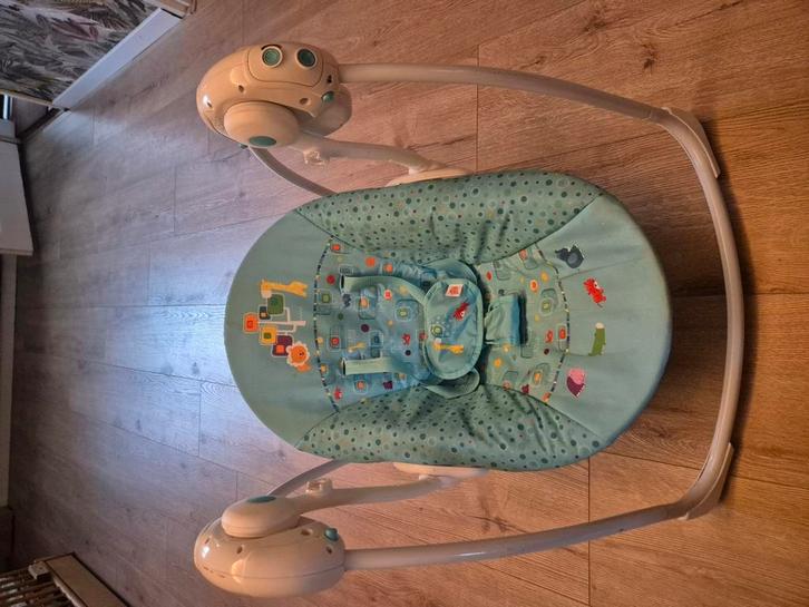 Schommelstoel voor baby, Kinderen en Baby's, Wipstoeltjes, Gebruikt, Schommelstoel, Overige merken, Met gordel(s) of riempje(s)