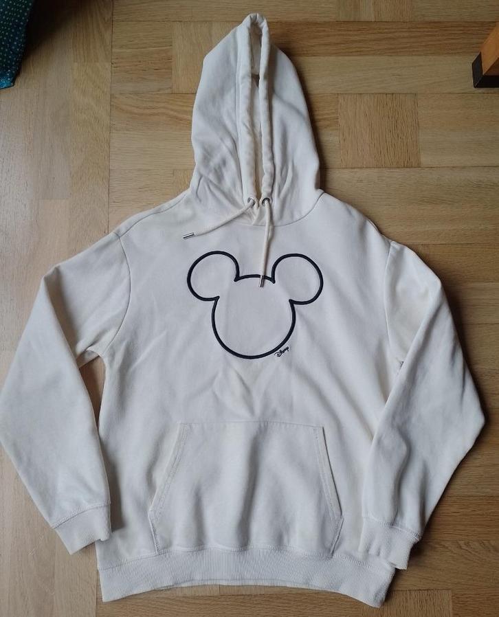 Sweater met Mickey Mouse contour maat XS, Kleding | Dames, Truien en Vesten, Gedragen, Maat 34 (XS) of kleiner, Wit, Ophalen of Verzenden