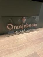 Oranjeboom  'n Vorstelijk glas bier Raamhanger, Ophalen of Verzenden, Gebruikt, Reclamebord