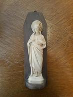 Jezus figuur op houten staander, Ophalen of Verzenden, Gebruikt, Beeld(je), Christendom | Katholiek