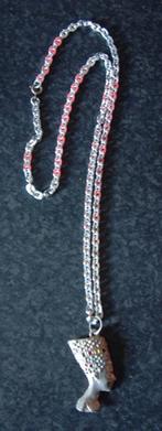 Kettinghanger Farao met ketting, Ophalen of Verzenden, Zo goed als nieuw, Zilver, Overige materialen