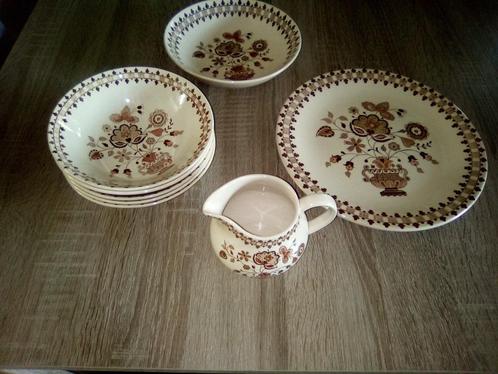Vintage Staffordshire Old Granite Johnson Bros, Antiek en Kunst, Antiek | Servies los, Ophalen