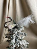 Oude zilveren zwaan op knijper vintage, Diversen, Kerst, Ophalen of Verzenden, Gebruikt