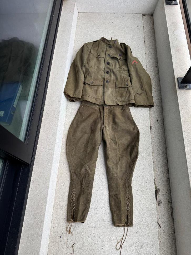 Wo1 Amerikaans uniform, Verzamelen, Militaria | Algemeen, Landmacht, Embleem of Badge, Amerika, Ophalen of Verzenden