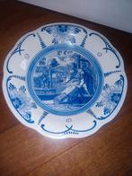 Delftsblauwe schaal leder fabriek Rijen, Ophalen of Verzenden