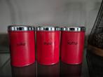 Vintage rode Brabantia bussen, Verzamelen, Blikken, Ophalen of Verzenden, Gebruikt, Overige merken