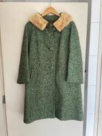 Halflange dames jas met bontkraag, Maat 38/40 (M), Zwart, Ophalen of Verzenden, Onbekend