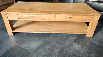 Houten Salontafel met Lades beschikbaar voor biedingen