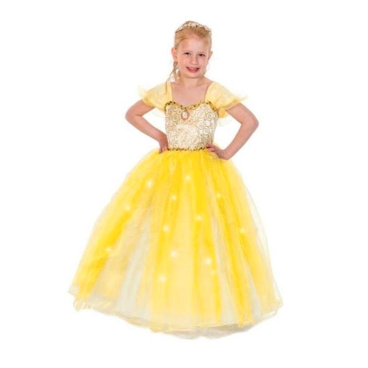 Nieuw ! Maat 98-104 Gele Belle Prinsessenjurk Voor 3/4 Jr., Kinderen en Baby's, Carnavalskleding en Verkleedspullen, Nieuw, Meisje