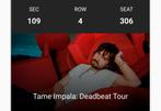 Tame Impala Zitplek | 4 Mei 2026 | Ziggo Dome, Tickets en Kaartjes, Eén persoon, Mei