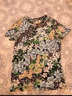 Bloemen T-shirt H&M mt xs blauw, Maat 34 (XS) of kleiner, Blauw, H&M, Ophalen of Verzenden