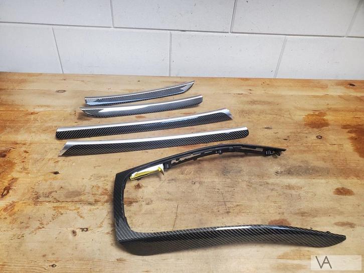 Audi A5 S5 RS5 interieur lijsten set CARBON origineel €300, Auto-onderdelen, Interieur en Bekleding, Audi, Gebruikt, Ophalen of Verzenden