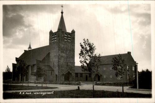R.K. Kerk Wieringerwerf, Verzamelen, Ansichtkaarten | Nederland, Gelopen, Noord-Holland, Voor 1920, Ophalen of Verzenden