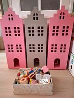 3 x Hema grachtenpand poppenhuis, Kinderen en Baby's, Speelgoed | Poppenhuizen, Ophalen, Zo goed als nieuw