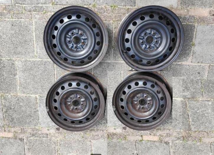 4 Toyota Avensis 03->08 velgen 16" 6.5J  5x100 perfect recht, Auto-onderdelen, Banden en Velgen, Velg(en), Zomerbanden, 16 inch