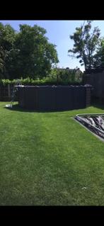 Intex graphite panel zwembad incl. Poolstyle warmtepomp 8 kW, Gebruikt, Rond, 300 cm of meer, Ophalen
