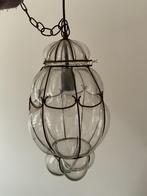 Hanglamp, Huis en Inrichting, Lampen | Hanglampen, Ophalen, Gebruikt, Glas, Minder dan 50 cm